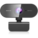 USB Webcam Fuld HD 1080p 30FPS med mikrofon drejelig 360grader base og 45 grader tilt 2MP