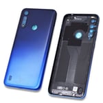 Battery Cover Rear Panel Blue Genuine For Motorola Moto G8 Power Lite Replace...