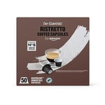 by Amazon Ristretto Coffee Capsules Nespresso Compatible, Medium Roast, 50 capsules, 85% Arabica 15% Robusta