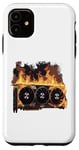 Coque pour iPhone 11 Burning HOT Carte graphique GPU PC Gamer, GPU Gaming RTX 4090