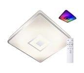 Top Light - Himmennettävä LED-RGB-kattovalaisin LED/24W/230V kulmikas + +kaukosäädin