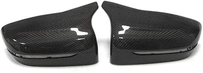 ZHAOOP Car Mirror Cover Rearview Caps A Pair Carbon Fiber Car Rearview Mirror Cap Cover Trim Fit ,For BMW 5 7 Series G30 G38 G11 G12 2017-2020 Car Styling Accessories (Color : Carbon Fiber RHD)-Carbon Fiber LHD