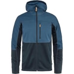 Fjallraven 82257-534-555 Abisko Trail Fleece M Sweatshirt Men's Indigo Blue-Dark Navy Size XS