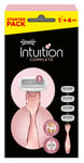 Wilkinson Sword - Intuition Complete - Lames de rasoir pour femme - Pack de 4 lames + manche