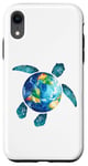 Coque pour iPhone XR Save The Planet Turtle Recycle Ocean Environment Earth Day