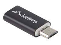 Lanberg - Usb-Adapter - Usb-C (Hun) Til Micro-Usb Type B (Han) - Usb 2.0 - Sort