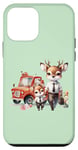 Coque pour iPhone 12 mini Famille de cerfs verts et mignons qui se rendent au travail