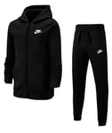 New Boys Nike BV3634 NSW Core Tracksuit Joggers Jacket Black Size S 138-137 Cm