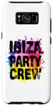 Coque pour Galaxy S8+ Ibiza Party Crew coloré | Citation de vacances d'équipe 2024