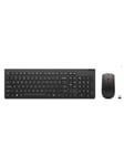 Lenovo - keyboard and mouse set - QWERTY - US with Euro symbol - black Input Device - Tastatur & Mus sæt - Amerikansk engelsk - Sort