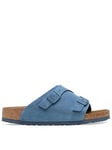 Birkenstock Zurich Suede Sandals - Elemental Blue, Blue, Size 3, Women