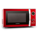 Retro Microwave Kitchen oven Grill 12 Programs 800W Digital Timer Cooking Red
