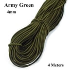 Starkt Elastiskt rep Gummiband ARMY GREEN 4MM - stock Army Green 4mm
