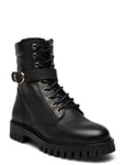 Buckle Lace Up Boot Shoes Boots Ankle Boots Laced Boots Black Tommy Hilfiger
