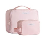 Trousse de Toilette Voyage Cosmetic Sac Esthéticien Maquillage Make Up Sac Quick Maquillage Sac Purse Sac de Toilette Organisateur Rose Maquillage Sac imperméable Trousse à Maquillage