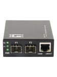 GVT-2011 - fibre media converter - 10Mb LAN 100Mb LAN GigE