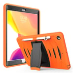 iPad 10.2 (2019) durable silicone case - Orange