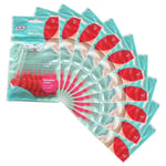 TEPE Interdental brush 0.5 mm 10 pack of 8 BRUSHES RED 