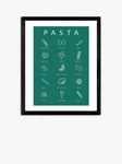 EAST END PRINTS Violet Studio 'Pasta Guide' Wood Framed Print