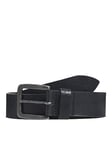 JACK & JONES Men's Jacvictor Leather Belt Noos, Black (Black Black), 40 (Size: 90)