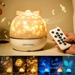 Starry Projector Light, Sky Projection Lamp LED Night Light for Baby Kid Adult, with Bluetooth Music Player, Remote Control, 6 Projector Films, 360 Rotation, Timer, Gift for Birthday Christmas