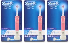 Oral B Power Vitality Plus 3D White | Electric Toothbrush | Teeth Whitening X 3