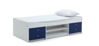 Argos Home Malibu Cabin Bed and Mattress - Blue & White Single