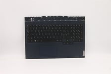 Lenovo Legion 5-15ACH6H Keyboard Palmrest Top Cover Italian Blue 5CB1C74818