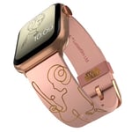 Star Wars - Leia Organa - Bracelet de montre connectée Or rose - Licence officielle - Compatible avec Apple Watch (non incluse)