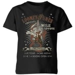 Looney Tunes Wile E Coyote Guitar Arena Tour Kids' T-Shirt - Black - 3-4 Years