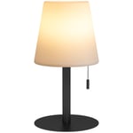 Rootz Bordslampa - Sänglampa - Bordslampa - LED-lampor - 2 ljusstyrkanivåer - Laddningskabel - PE-aluminium - Svart - Vit - 16 x 16 x 30 cm