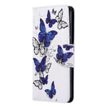 Draamvol Nokia 3.4 Case Nokia 5.4 Case for Nokia 3.4 Phone Case Nokia 5.4 Phone Case Shockproof PU Leather Wallet Flip Magnetic Closure Kickstand Card Slots Cover, Butterflies