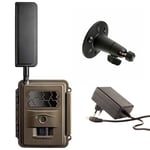 Burrel S12 HD + SMS Pro (Burrel+) -riistakamera + AC-adapteri + seinäteline