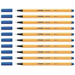 Fineliner STABILO Point 88 blå 10st