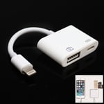 2 in 1 to USB Camera Reader Adapter Connector For iPad iPhone