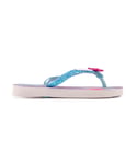 Havaianas Childrens Unisex Slim Glitter Kids Sandals - Multicolour PVC - Size UK 7