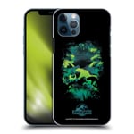 Head Case Designs Officially Licensed Jurassic World T-Rex Silhouette Vector Art Hard Back Case Compatible With Apple iPhone 12 / iPhone 12 Pro