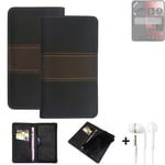 Phone Case + earphones for Nothing 2a Wallet Cover Bookstyle protective