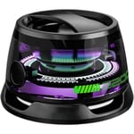 Mini Bluetooth-högtalare G200, Multifunktionell Magnetisk Bluetooth-högtalare, Liten Trådlös Högtalare med Inbyggda Magneter och Multi-RGB Färgbelysning (Svart)