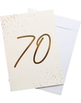 70 År - Jättestort Gratulationskort med Kuvert i A4 Format