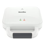 Breville Deep Fill Toastie Maker | 2 Slice Sandwich Toaster | Non-Stick Plates | Cooks a Toastie in 5 Minutes | White [VST091]