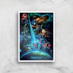 Transformers Earthrise A2 Giclee Art Print - A2 - White Frame
