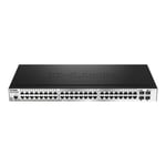 D-LINK D-Link DGS 1510-52X - Commutateur C3 intelligent 48 x 10/100/1000 + 4 10 Gigabit SFP+ de bureau, Montable sur rack