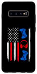 Coque pour Galaxy S10+ Manette de joueur drapeau américain 4 juillet Patriot garçons enfants hommes