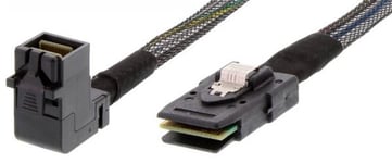 Mini SAS HD kabel SFF8643 vinklet til SFF8087 - 0,5m