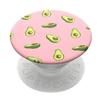 PopSockets: PopGrip Expanding Stand and Grip with a Swappable Top for Phones & Tablets - Avocados Pink