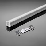 Monteringssats med diffusor - LED-strip, PCB, 20mm, Yta, 2000x17.2x14.44mm, Vit.