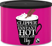 Clipper Instant Hot Chocolate | 1kg Hot Chocolate Powder | Bulk Buy Tub for Home