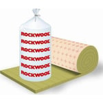 Rockwool lamelmåtte alu folie på 20 mm