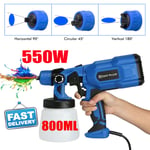 550W 800ml Electric Paint Sprayer /Spray Gun For Painting Fences, Decking, Walls